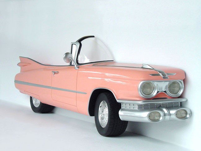 Pink Cadillac Auto Wall Decor Pink Cadillac Auto Wall Decor