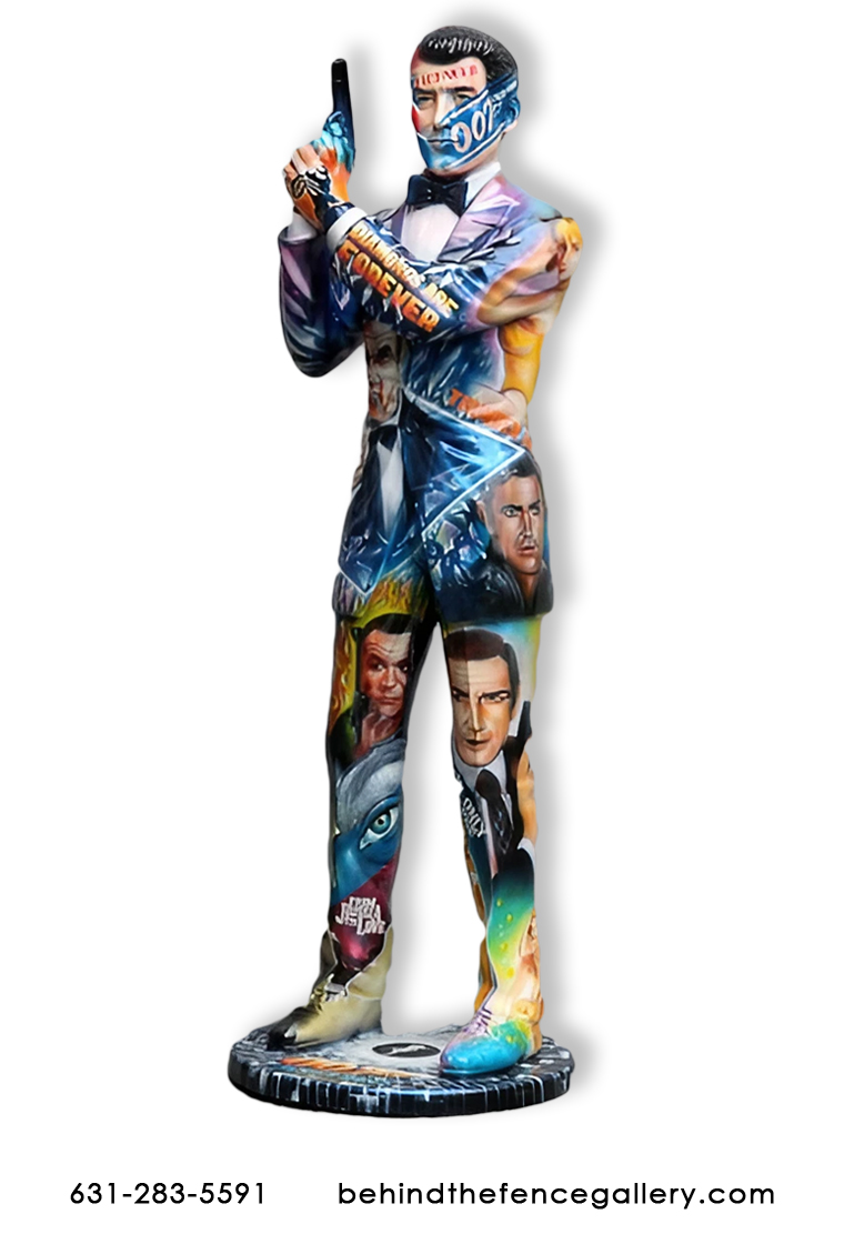 Pop Art Life Size Super Secret Agent Statue Pop Art Life Size Super Secret Agent Statue