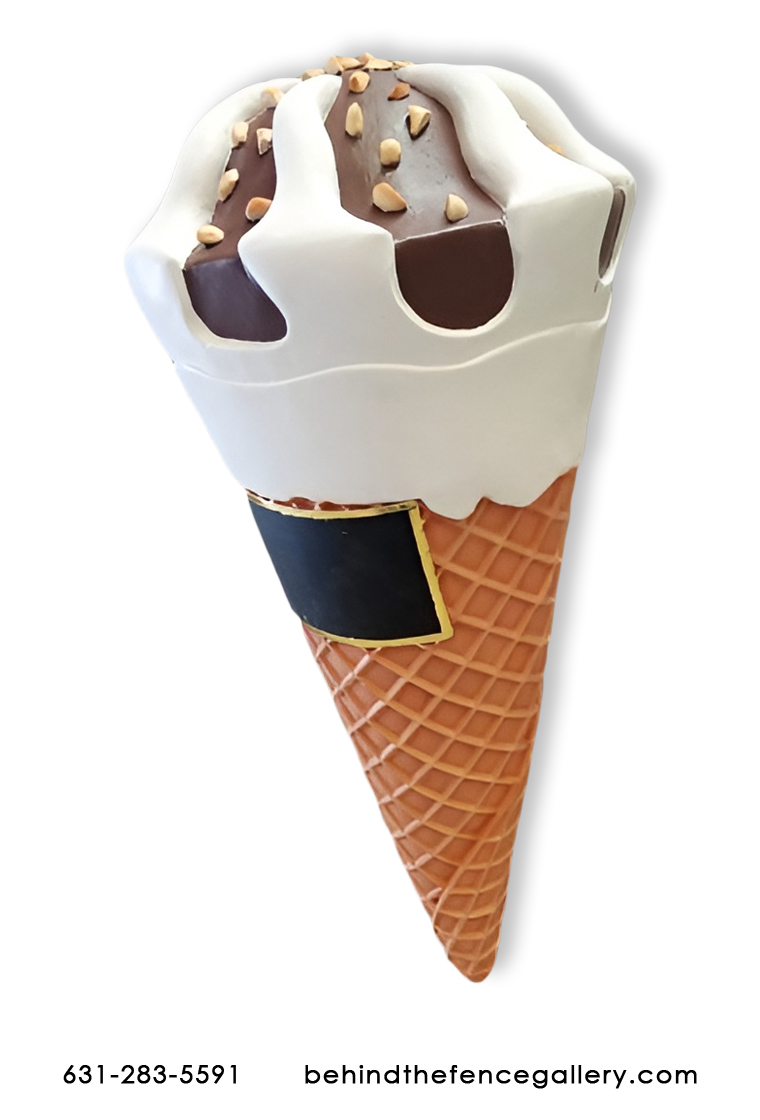 Ice Cream Cone with Almonds - Wall Mounted Ice Cream Cone with Almonds - Wall Mounted