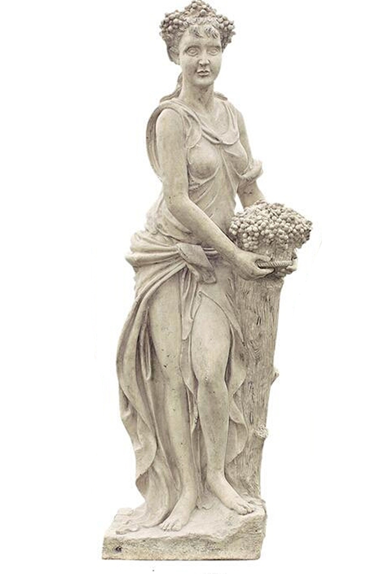 Four Seasons - Lady Autumn Statue with Base Four Seasons - Lady Autumn Statue with Base