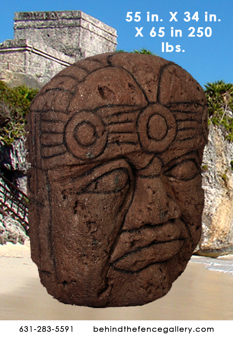 Grand Olmec Head Statue Grand Olmec Head Statue