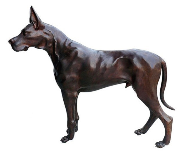 Bronze Great Dane Statue Bronze Great Dane Statue