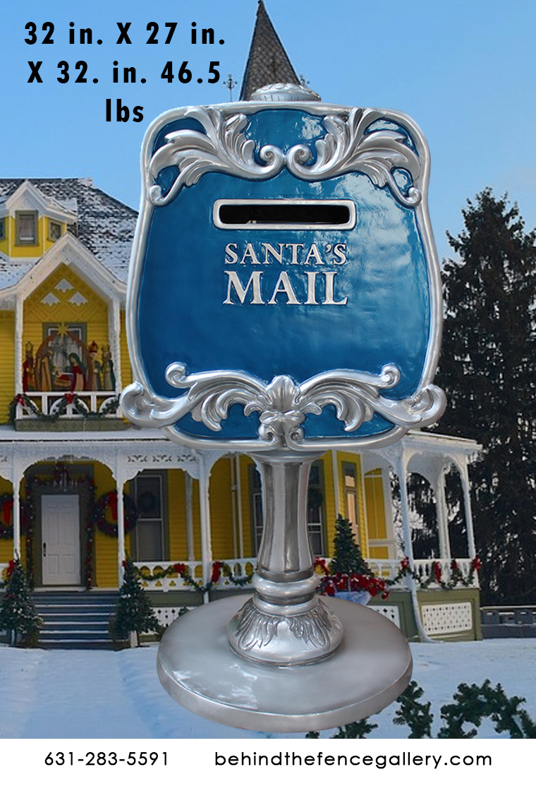 Santa's Mailbox (Blue/Silver) Santa's Mailbox (Blue/Silver)