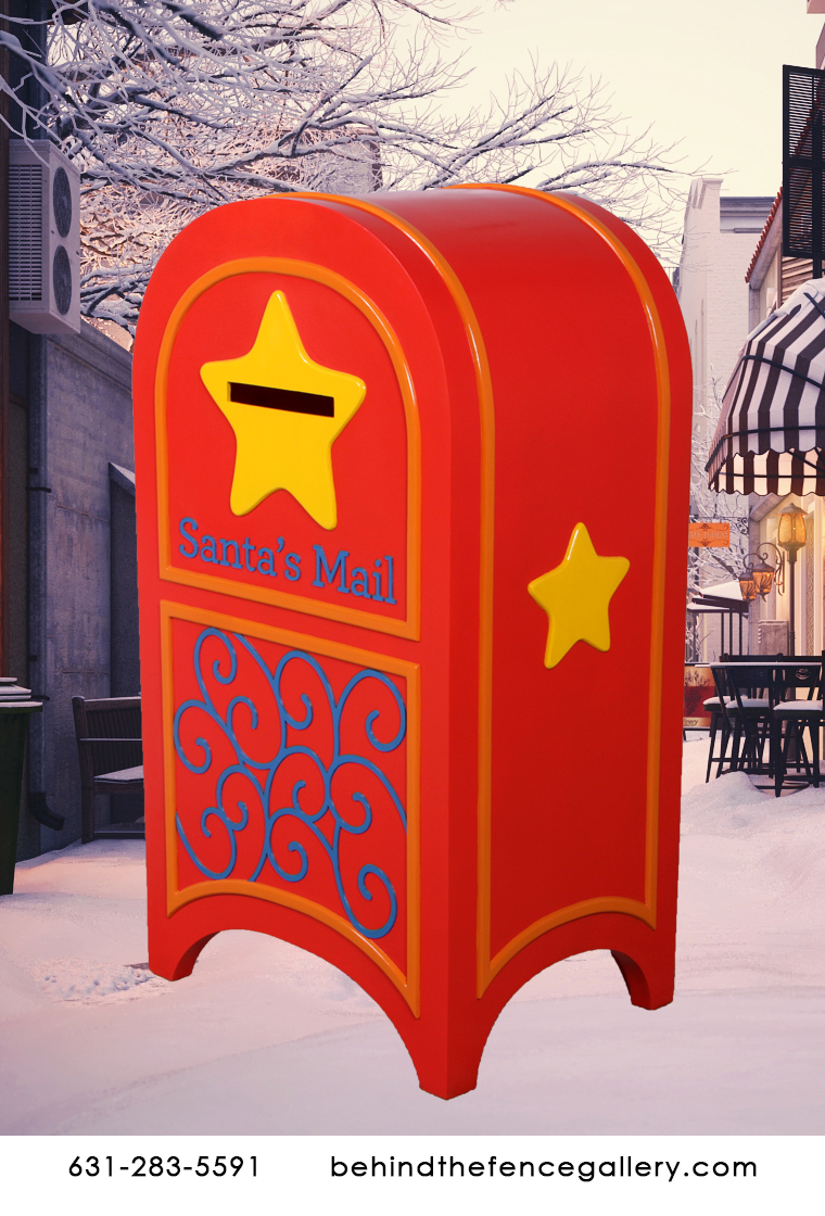 Large Red Christmas Mailbox Large Red Christmas Mailbox