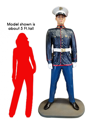 American Marine At Attention American Marine At Attention