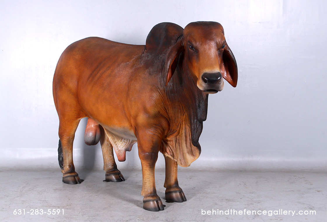 Brahman Bull Statue - Brown Brahman Bull Statue - Brown