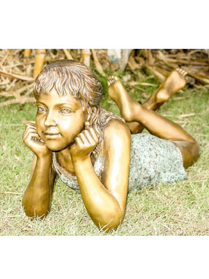 Bronze Lying Girl Bronze Lying Girl