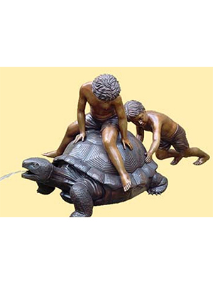 Bronze Boys on the Turtle Bronze Boys on the Turtle