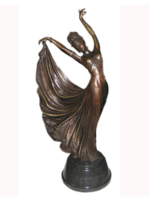 Bronze Chinese Peacock Dancer Bronze Chinese Peacock Dancer