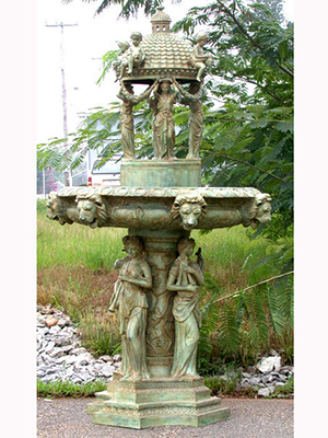 Bronze 4 Ladies Dome Fountain Bronze 4 Ladies Dome Fountain