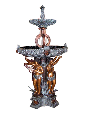 Bronze Fountain with four Cherubs Bronze Fountain with four Cherubs
