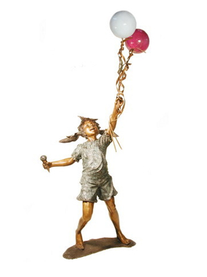 Bronze Girl with Balloons Bronze Girl with Balloons