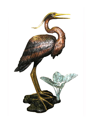Bronze Heron on Base Bronze Heron on Base