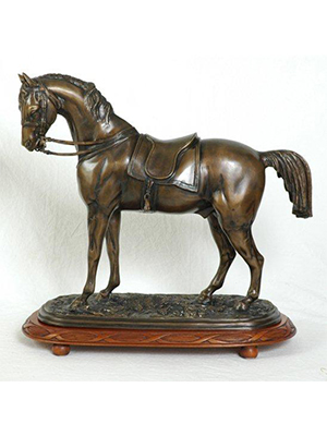 Bronze English Horse on wood base Bronze English Horse on wood base
