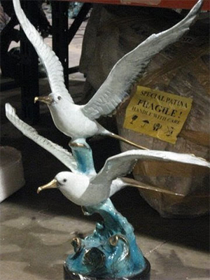 Bronze Seagulls on Wave Bronze Seagulls on Wave