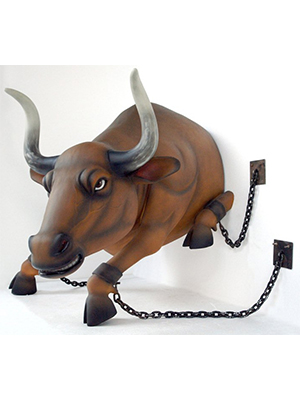 Fiberglass Bull Statues (Wall Mount) Fiberglass Bull Statues (Wall Mount)