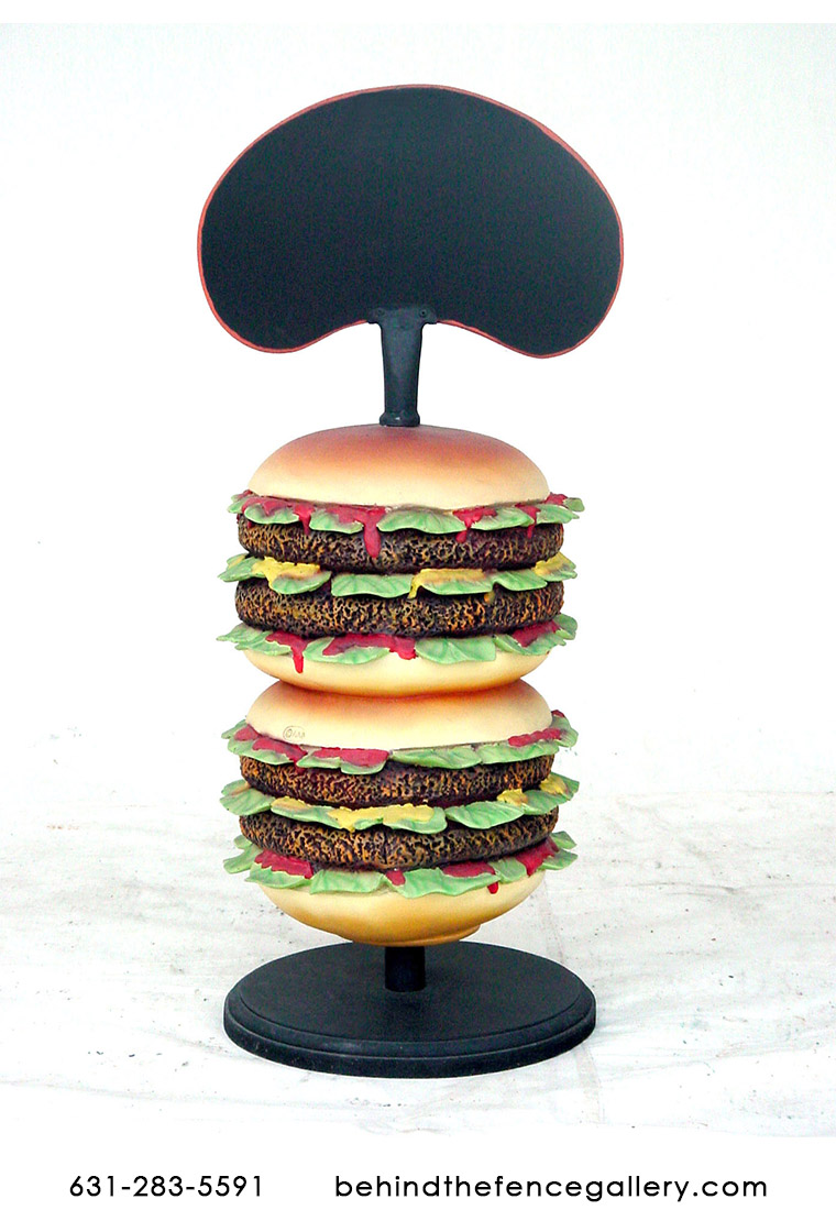 Hamburger Stand with Menu Sign Hamburger Stand with Menu Sign