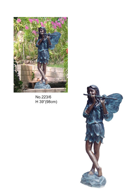 Fairy Playing Flute 39"H Fairy Playing Flute 39"H