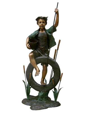 Boy on Tire Swing Boy on Tire Swing