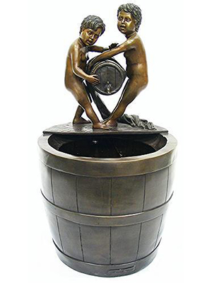 Bronze Children Standing on Tank Bronze Children Standing on Tank
