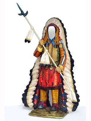 Faceless Indian with Spear Faceless Indian with Spear