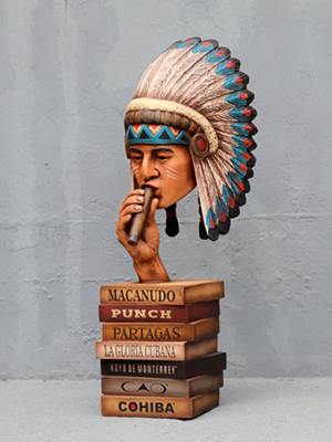 Indian Head on Cigar Boxes Indian Head on Cigar Boxes