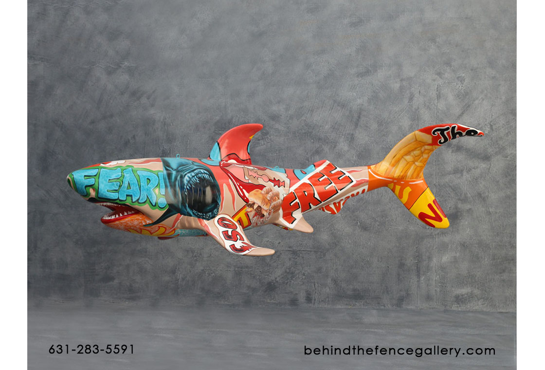 Popart Shark Statue Popart Shark Statue