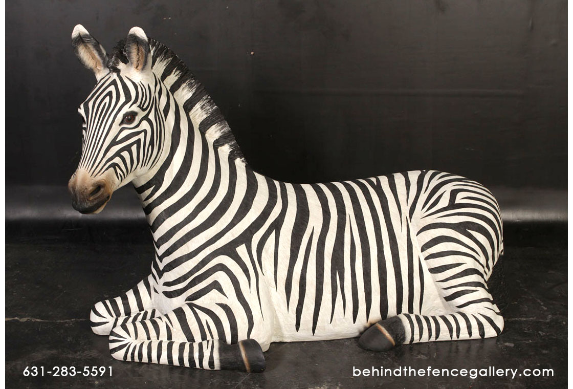 Zebra Resting Statue Zebra Resting Statue