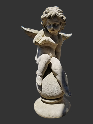 Fiberglass Cherub with Butterfly 3ft. Fiberglass Cherub with Butterfly 3ft.
