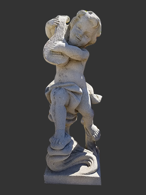 Fiberglass Cherub with Guitar 3ft. Fiberglass Cherub with Guitar 3ft.