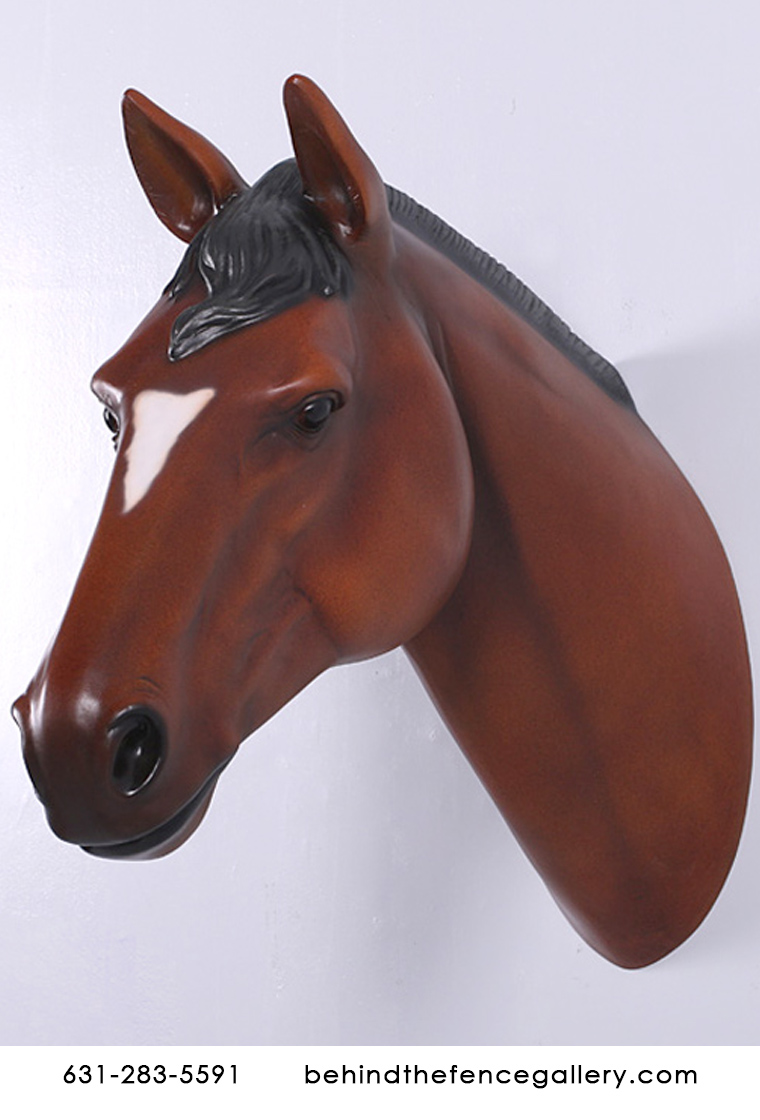 Chestnut Horse Head Wall Mount Chestnut Horse Head Wall Mount