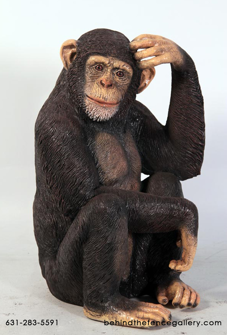 Sitting Chimp Statue Sitting Chimp Statue