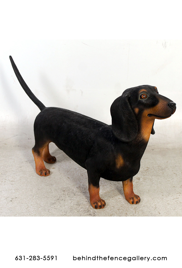 Black Dachshund Statue Black Dachshund Statue