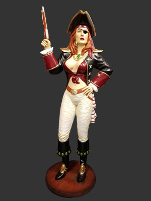 Female Pirate with Gun Female Pirate with Gun