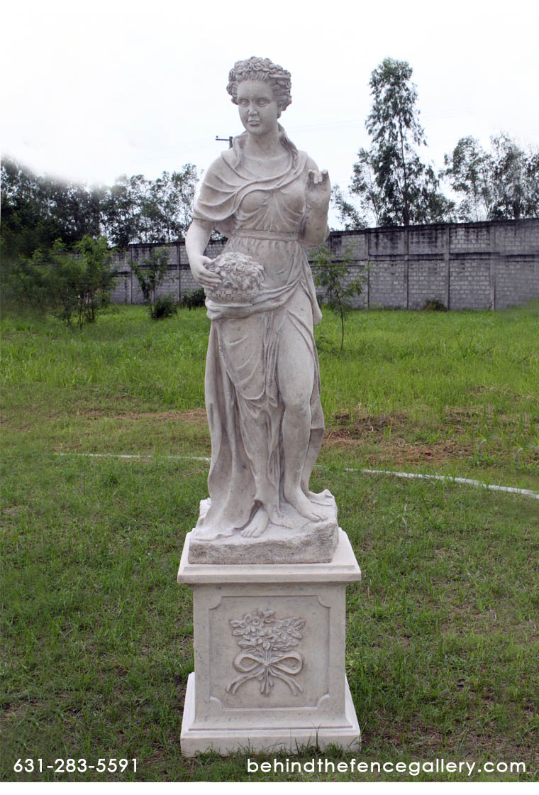 Four Seasons - Lady Spring Statue With Base Four Seasons - Lady Spring Statue With Base