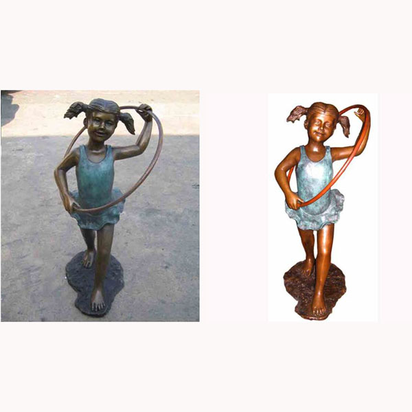 Bronze Girl with Hoola Hoop Bronze Girl with Hoola Hoop