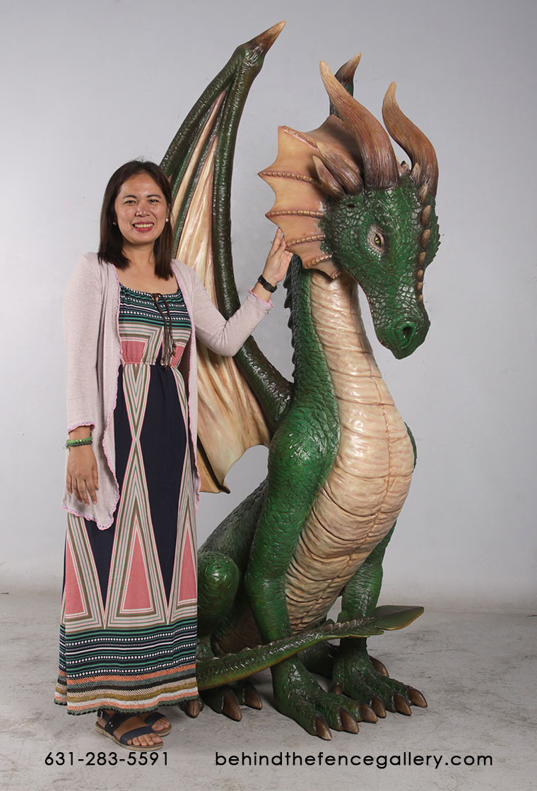 Dragon Statue Sitting 7ft Medieval Prop Dragon Statue Sitting 7ft Medieval Prop