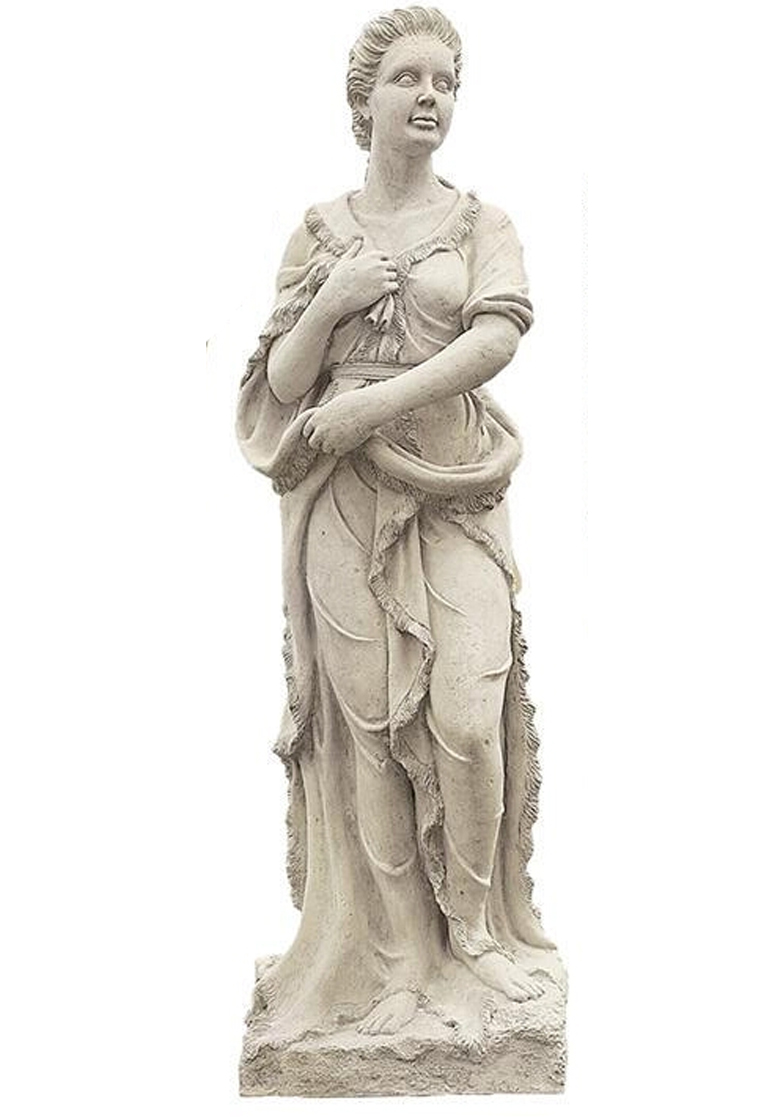 Four Seasons - Lady Winter Statue With Base Four Seasons - Lady Winter Statue With Base