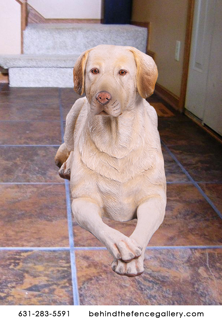 Yellow Labrador Statue - Laying Down Yellow Labrador Statue - Laying Down