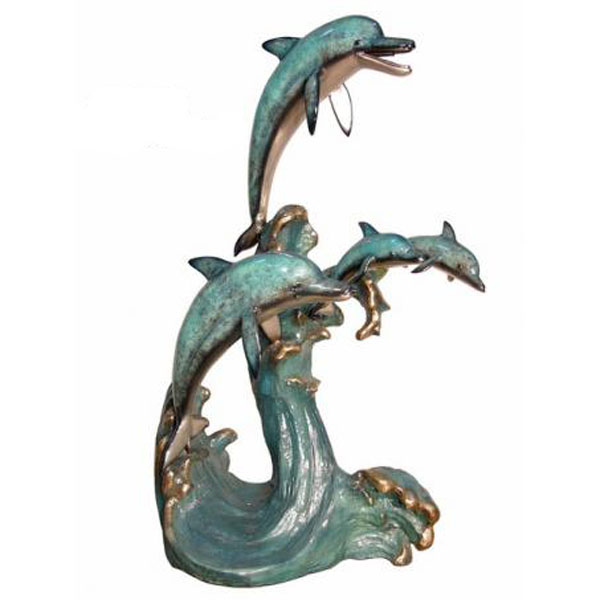 Bronze Dolphin Family Fountain Bronze Dolphin Family Fountain