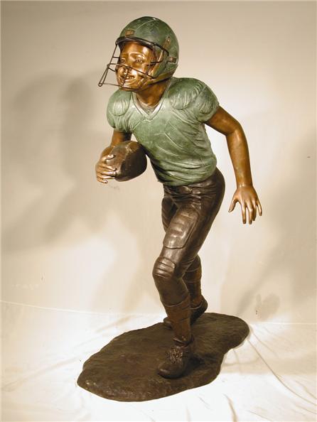 Bronze Football Kid Bronze Football Kid