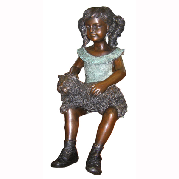Bronze Girl with Cat Bronze Girl with Cat