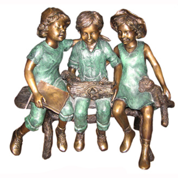 Bronze Kids on Bench Bronze Kids on Bench
