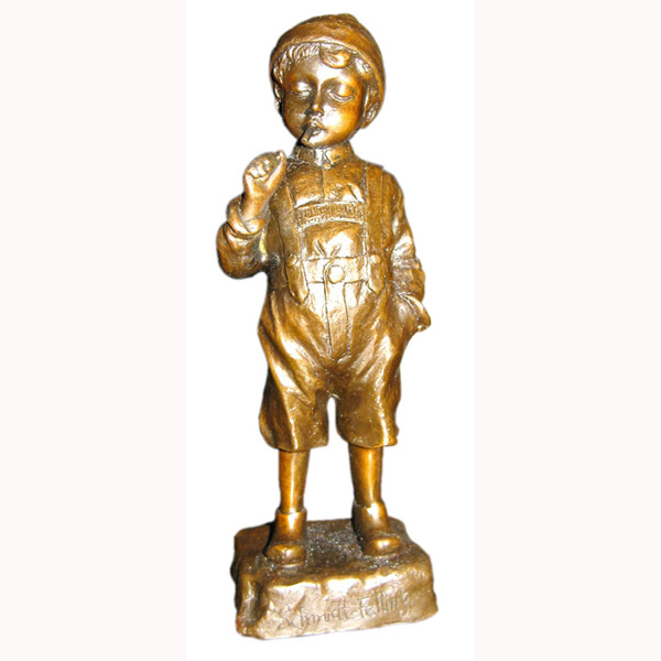 Bronze Smoking Boy Bronze Smoking Boy