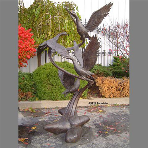 Bronze Flying Ducks Fountain Bronze Flying Ducks Fountain
