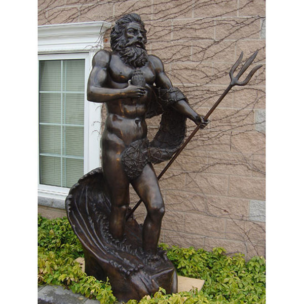 Bronze Neptune with Fishing Net Bronze Neptune with Fishing Net