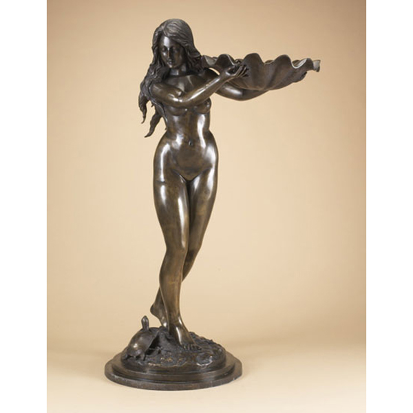 Bronze Woman Holding Shell Bronze Woman Holding Shell
