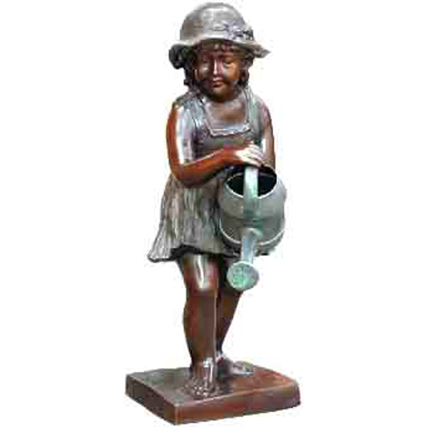 Bronze Girl with Watering Can Bronze Girl with Watering Can