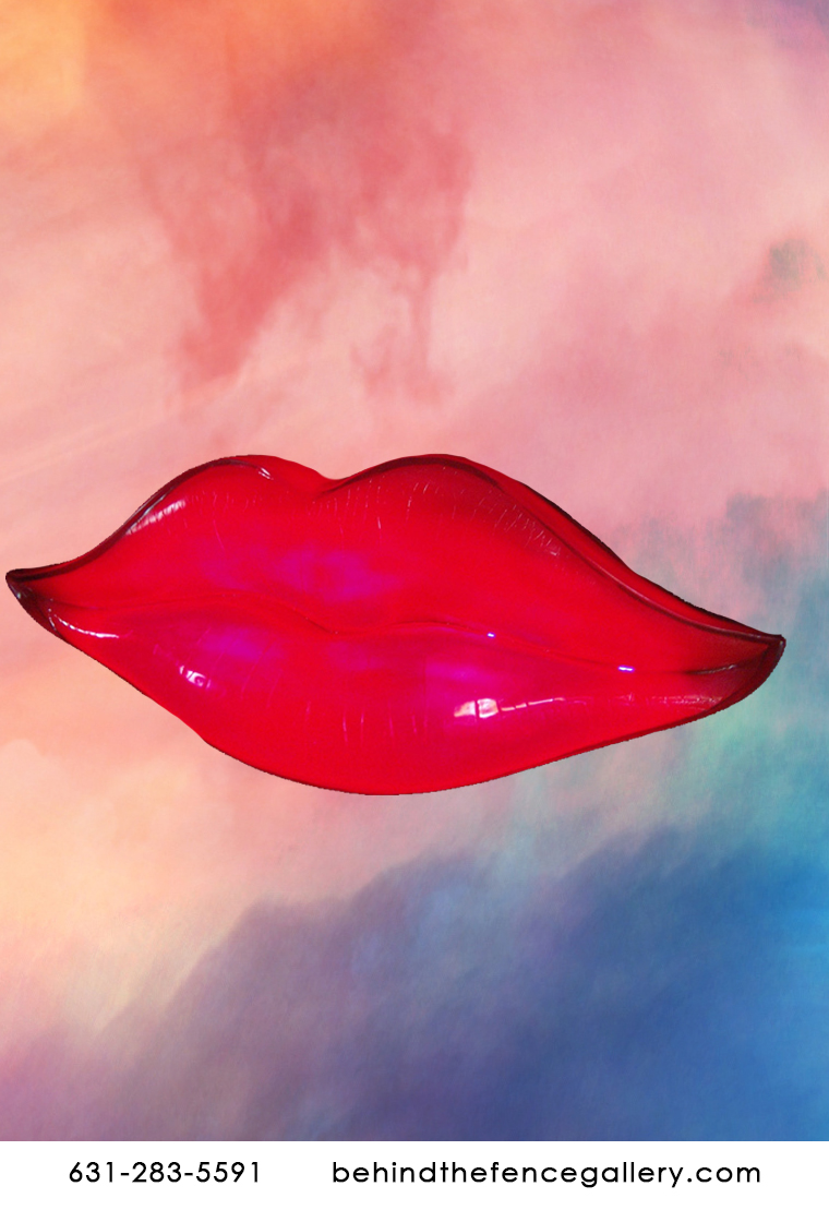 Large Lips Statue with Light Display Large Lips Statue with Light Display