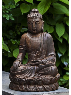 Cast Stone Lotus Buddha Statue Cast Stone Lotus Buddha Statue